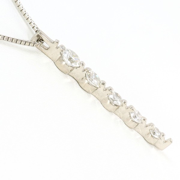 PT900 プラチナ PT850 ネックレス ダイヤ 1.00 鑑別書 ジュエリー 中古 PT900 プラチナ PT850 ネックレス ダイヤ 1.00 鑑別書 ジュエリー 中古