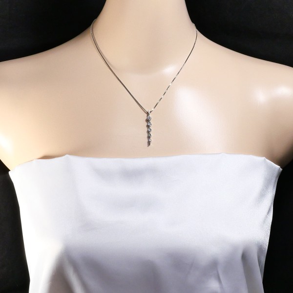 PT900 プラチナ PT850 ネックレス ダイヤ 1.00 鑑別書 ジュエリー 中古 PT900 プラチナ PT850 ネックレス ダイヤ 1.00 鑑別書 ジュエリー 中古