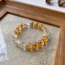 ナチュラルイエロータワークリスタルブレスレット女性用ブラジルレモンイエローフレキシブルブレスレット富と幸運を引き寄せるギフト ナチュラルイエロータワークリスタルブレスレット女性用ブラジルレモンイエローフレキシブルブレスレット富と幸運を引き寄せるギフト