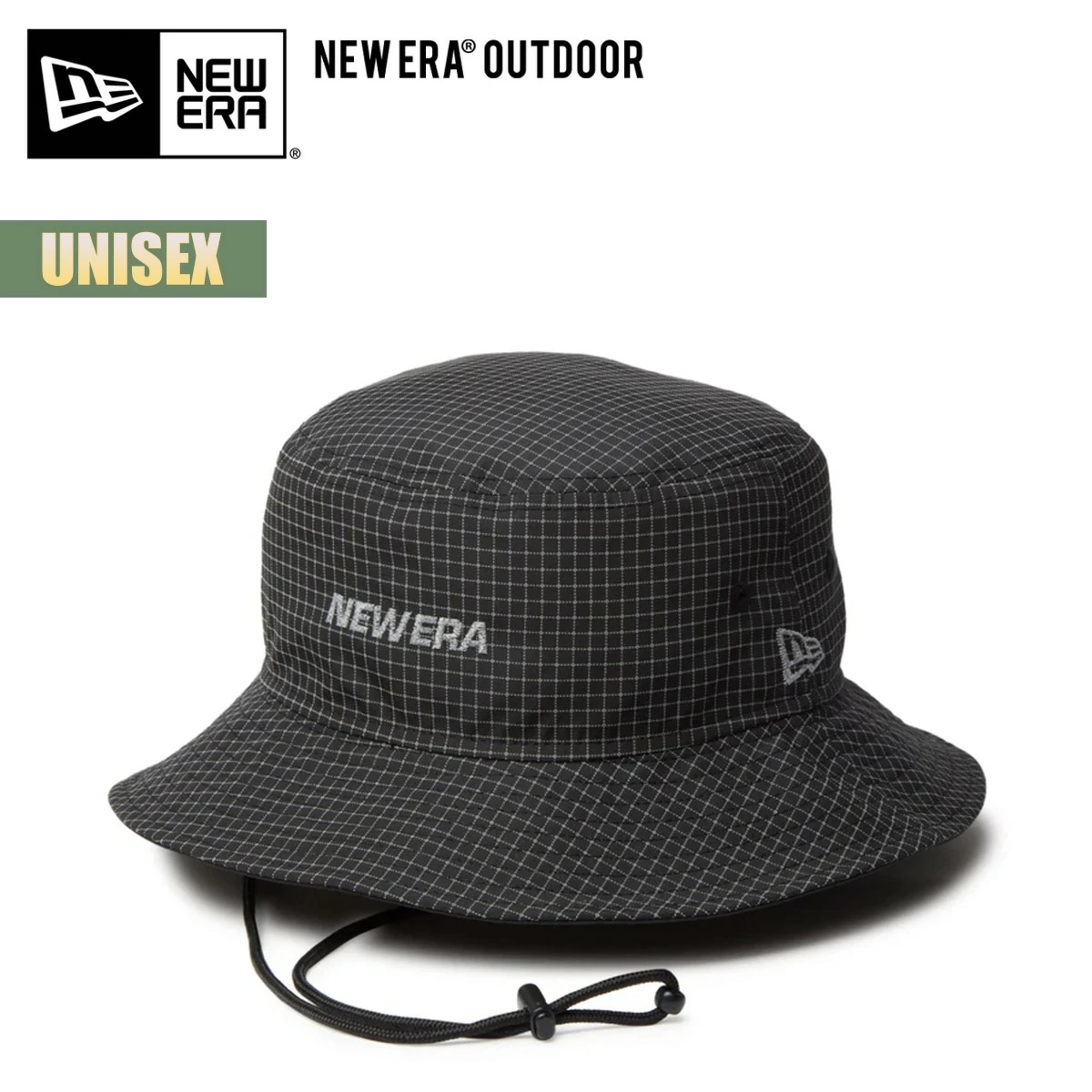 アウトドア ハット 帽子 アドベンチャーライト リフレクター ブラック ドローコード ユニセックス 抗菌 軽量 あご紐 夜 ナイトランニング 手洗い 14392216 2025 SS 正規品