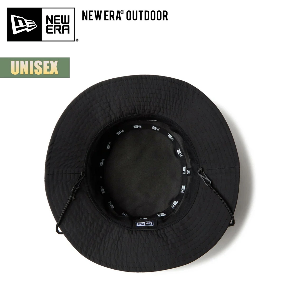 アウトドア ハット 帽子 アドベンチャーライト リフレクター ブラック ドローコード ユニセックス 抗菌 軽量 あご紐 夜 ナイトランニング 手洗い 14392216 2025 SS 正規品