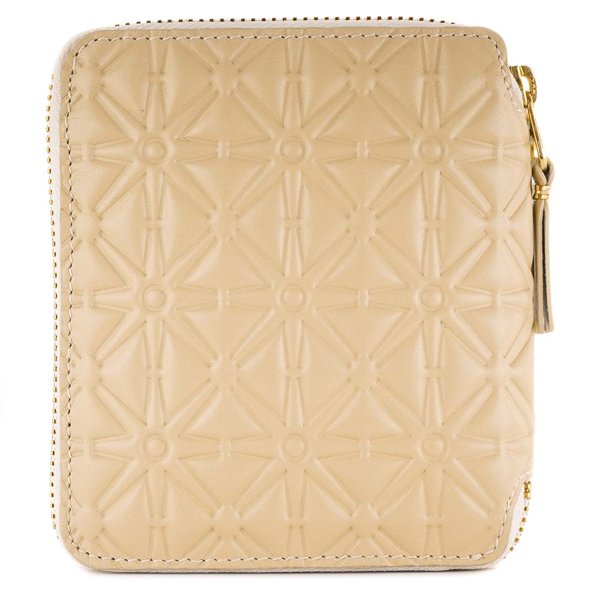 COMME des GARCONS コムデギャルソン 二つ折り財布 SA210EA EMBOSSED LEATHER LINE メンズ レディース 男性 女性 OFF WHITE オフホワイト