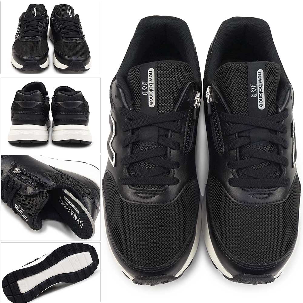 WW363M A9 2E 幅広 ファスナー レディース スニーカー