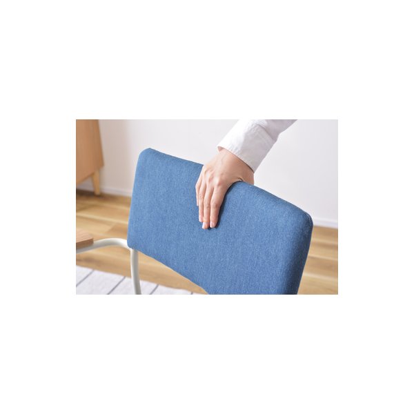 オークの肘掛と白アイアンのアームチェア 北欧 ナチュラル チェア ダイニングチェア ダイニング キッチン ダイニングキッチン