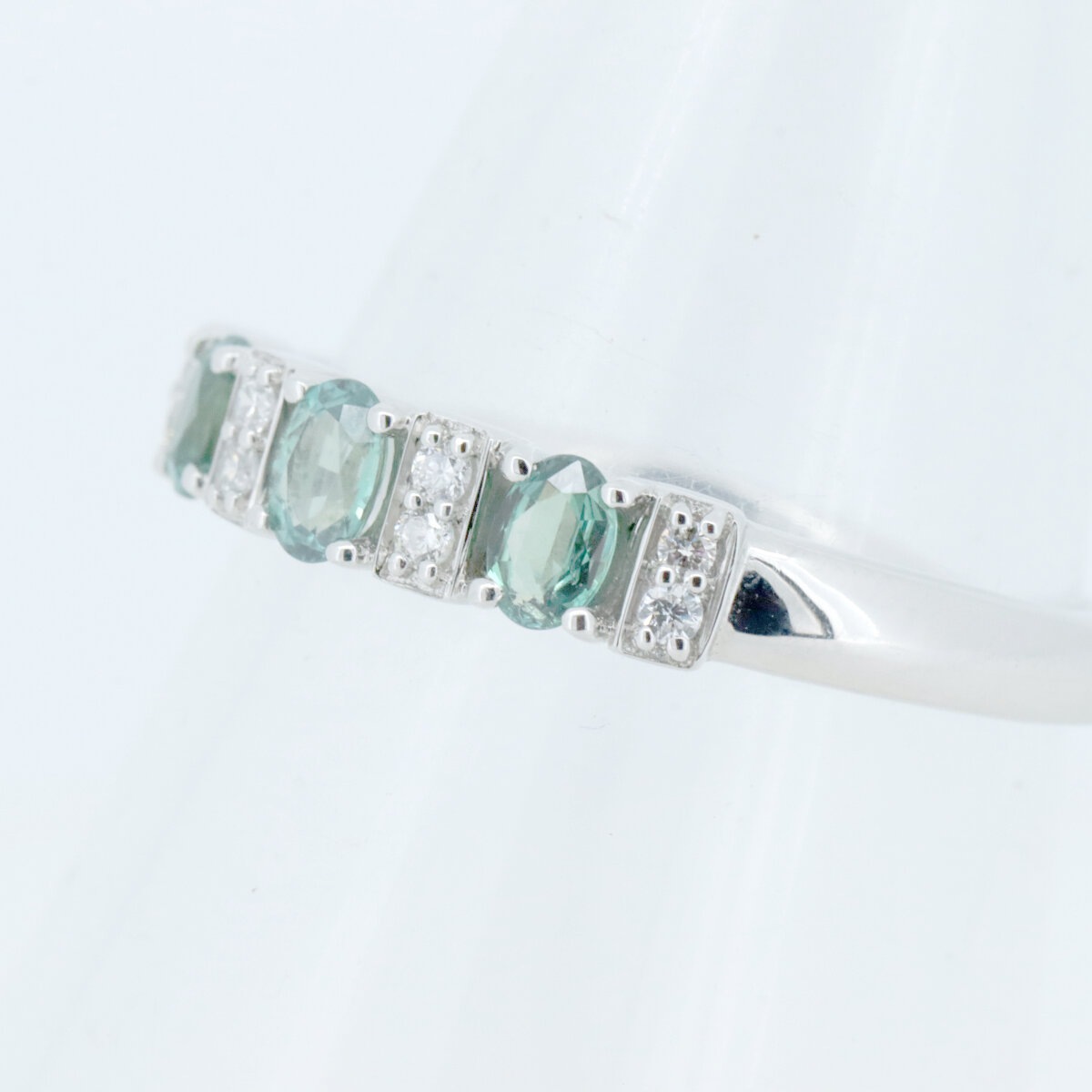 GSTV アレキサンドライト ダイヤモンド リング 指輪 0.25ct 0.07ct 15号 Pt950(プラチナ) 質屋出品