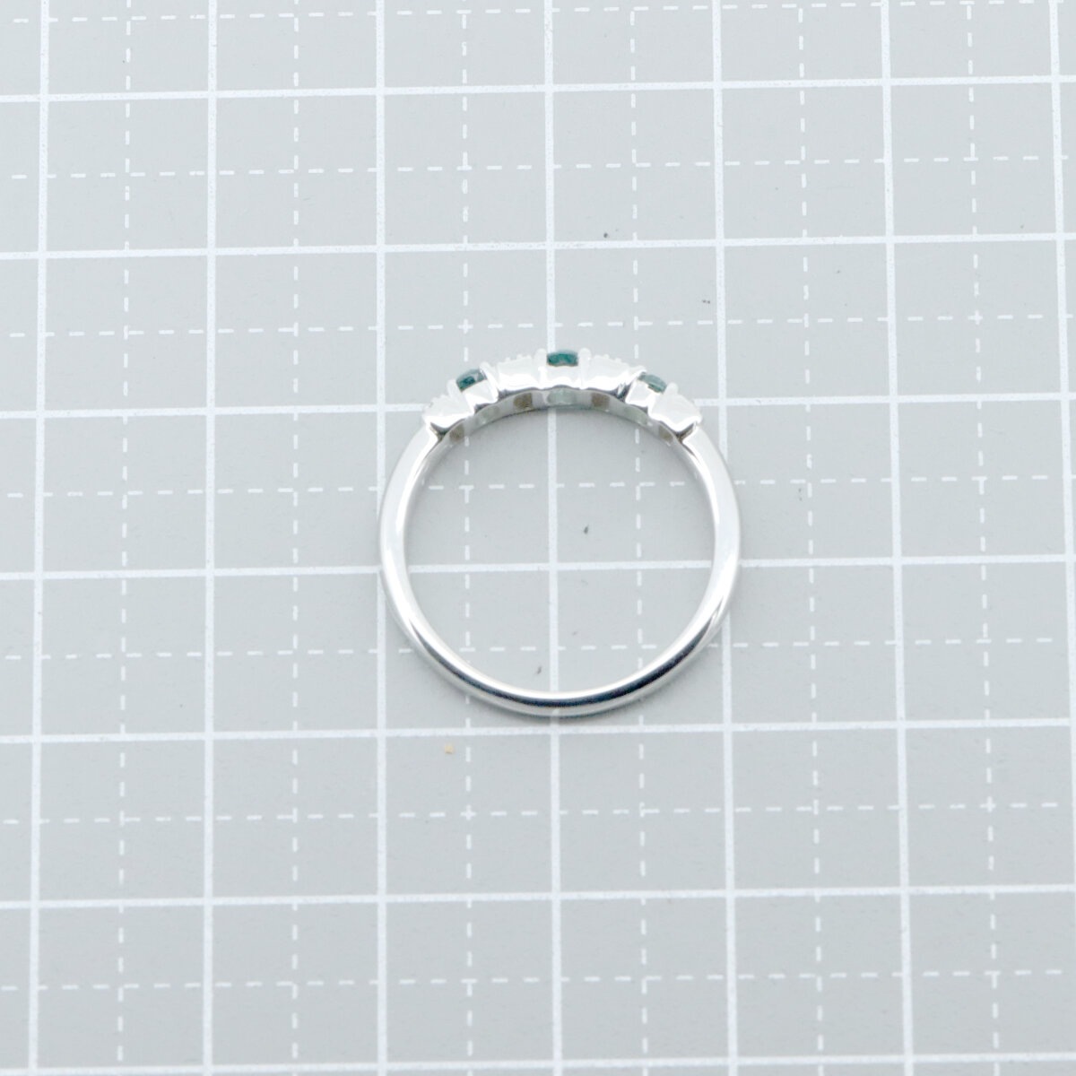 GSTV アレキサンドライト ダイヤモンド リング 指輪 0.25ct 0.07ct 15号 Pt950(プラチナ) 質屋出品