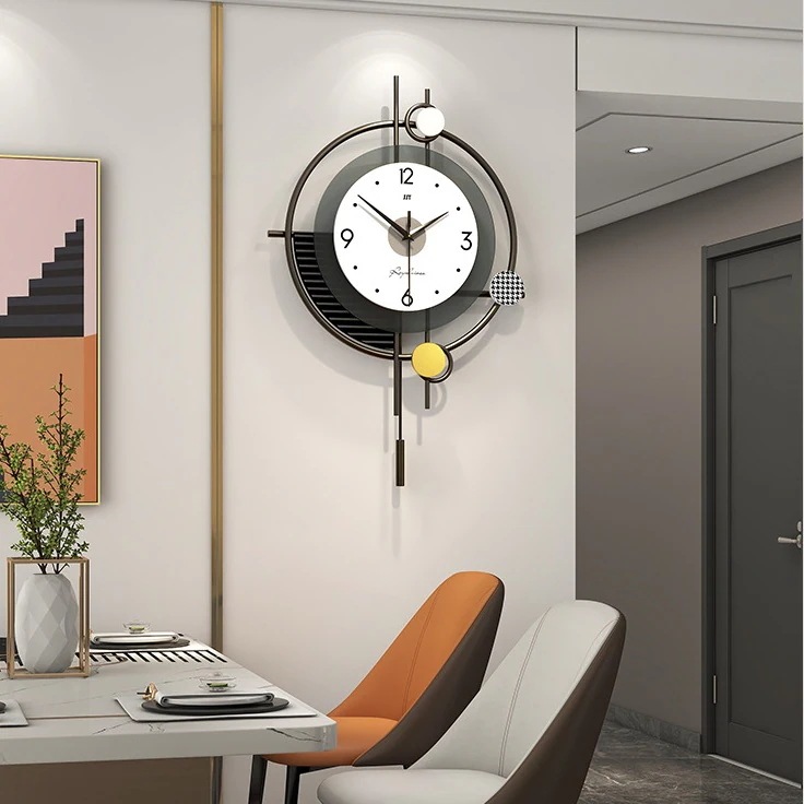 ラウンド クリエイティブ クロック 掛け時計 見やすい文字盤 北欧 シンプル モダン おしゃれ インテリア 静か 振り子 アナログ時計 電池式 静音設計 ラウンド クリエイティブ クロック 掛け時計 見やすい文字盤 北欧 シンプル モダン おしゃれ インテリア 静か 振り子 アナログ時計 電池式 静音設計