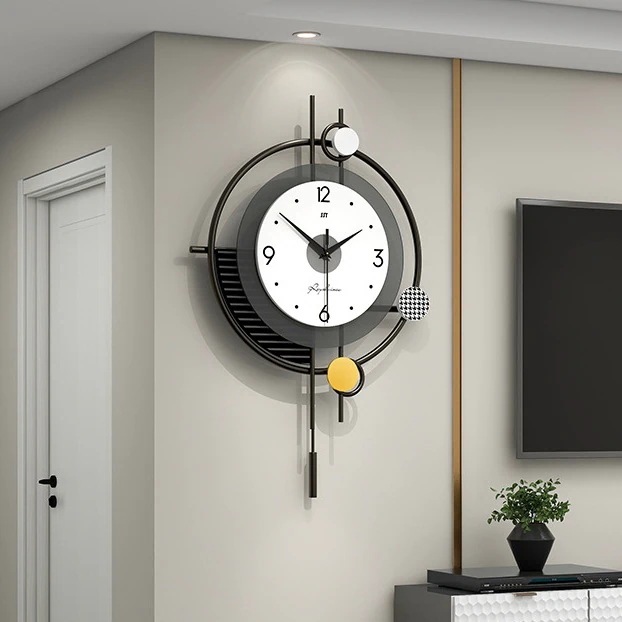 ラウンド クリエイティブ クロック 掛け時計 見やすい文字盤 北欧 シンプル モダン おしゃれ インテリア 静か 振り子 アナログ時計 電池式 静音設計 ラウンド クリエイティブ クロック 掛け時計 見やすい文字盤 北欧 シンプル モダン おしゃれ インテリア 静か 振り子 アナログ時計 電池式 静音設計