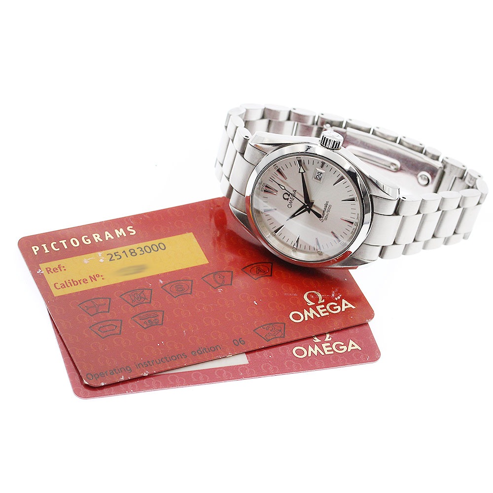 オメガ OMEGA 2518.30 シーマスター アクアテラ デイト クォーツ メンズ 保証書付き_886842【中古】 オメガ OMEGA 2518.30 シーマスター アクアテラ デイト クォーツ メンズ 保証書付き_886842【中古】