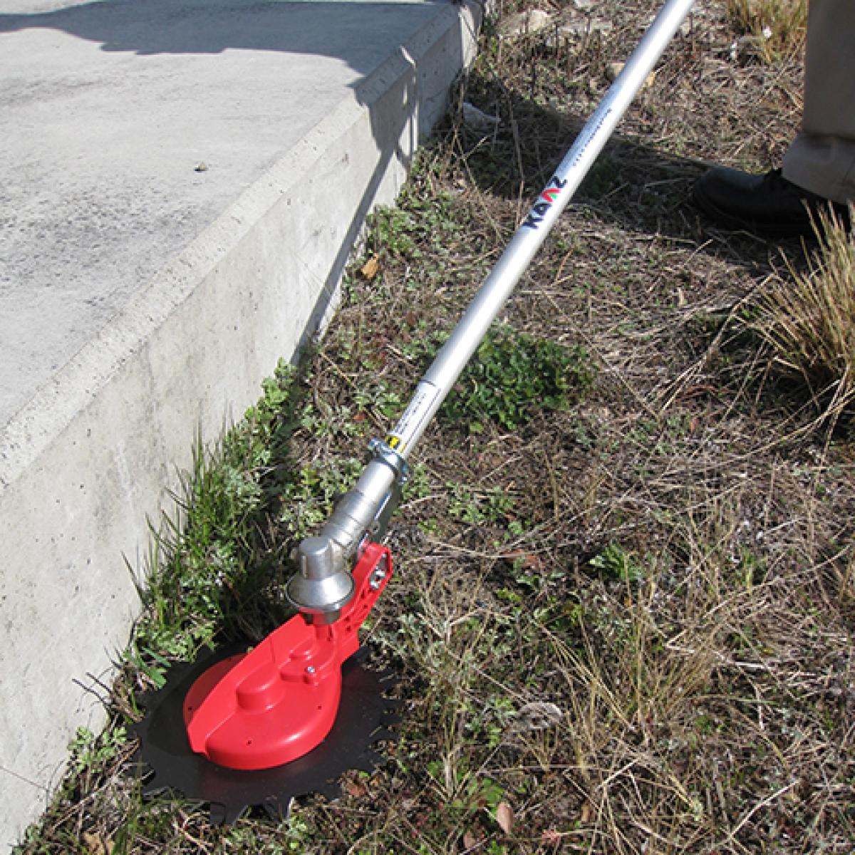 ニシガキ 草刈丸R N-837 下刃逆回転 ハサミ式バリカン 刈払機取付用 安全回転 バリカン 除草 草刈り