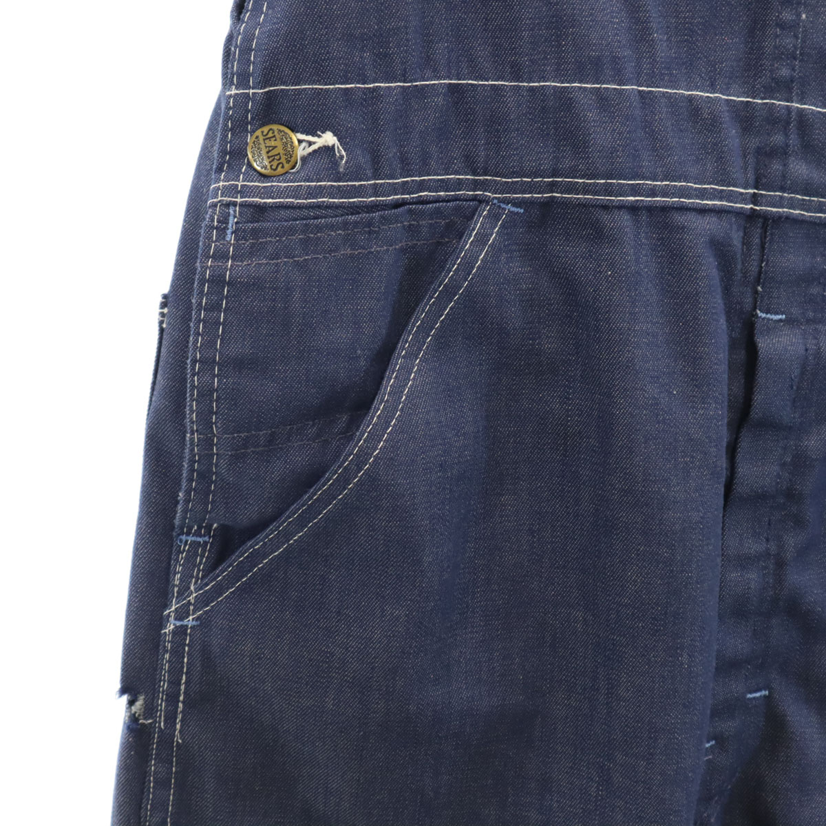 70s 80s ヴィンテージ デニム オーバーオール ネイビー ペインター メンズ 古着 70s 80s ヴィンテージ デニム オーバーオール ネイビー ペインター メンズ 古着