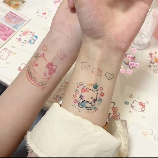 Qoo10] タトゥーシール 2週間持続 hello