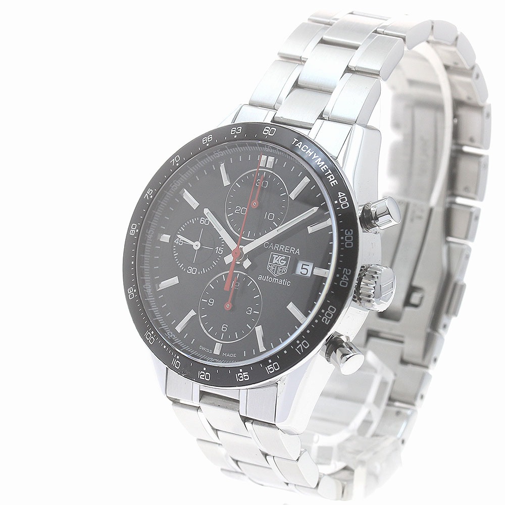 タグホイヤー TAG HEUER CV2014-2 カレラ クロノグラフ デイト 自動巻き メンズ 保証書付き_881853【中古】