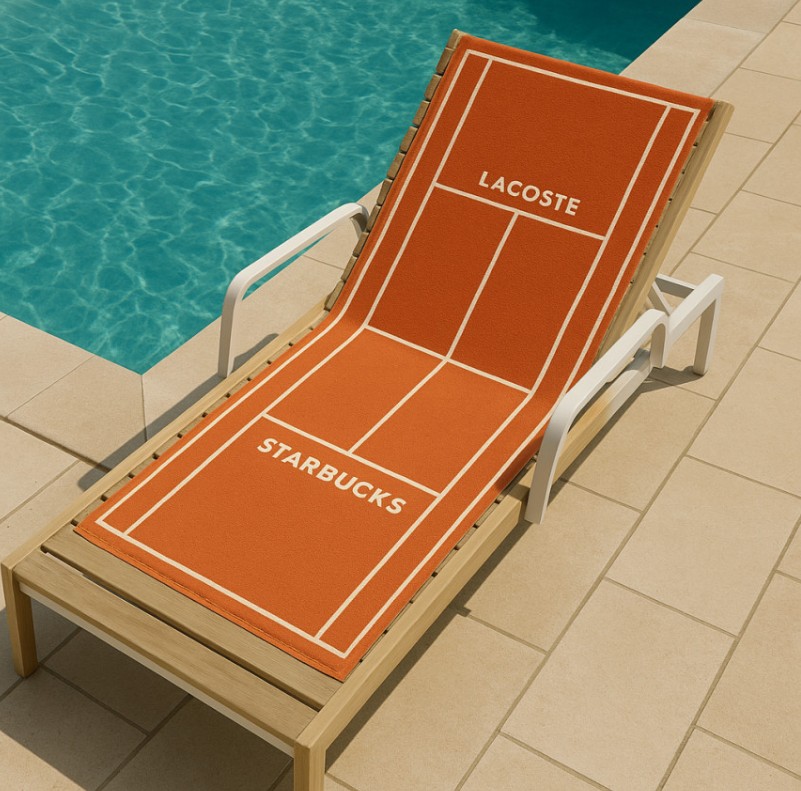 【STARBUCKS】 Starbucks x Lacoste Trent Towel : Terracotta 【STARBUCKS】 Starbucks x Lacoste Trent Towel : Terracotta
