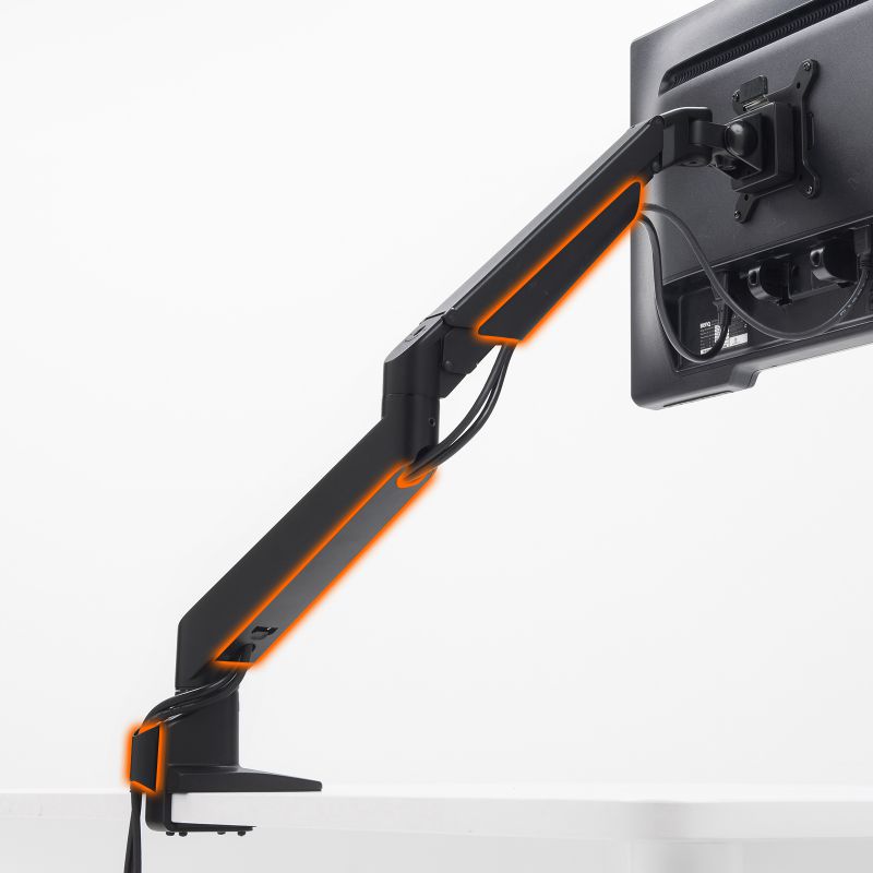 水平垂直多関節液晶モニターアーム ブラック CR-LA1301BKN2