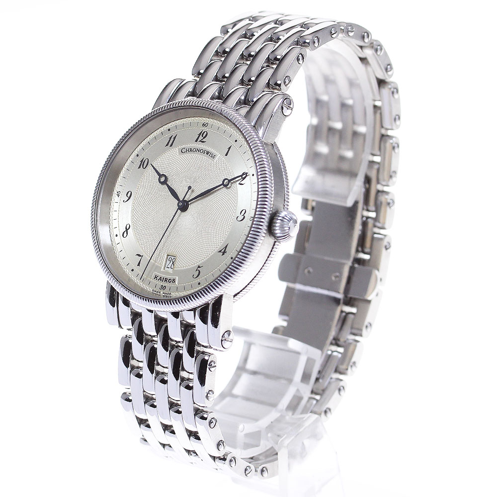 クロノスイス Chronoswiss CH2823 カイロス デイト 自動巻き メンズ 箱・保証書付き_814366 クロノスイス Chronoswiss CH2823 カイロス デイト 自動巻き