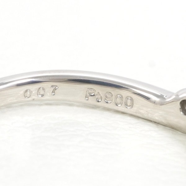 PT900 プラチナ リング 指輪 7号 ダイヤ 0.07 総重量約1.6g ジュエリー