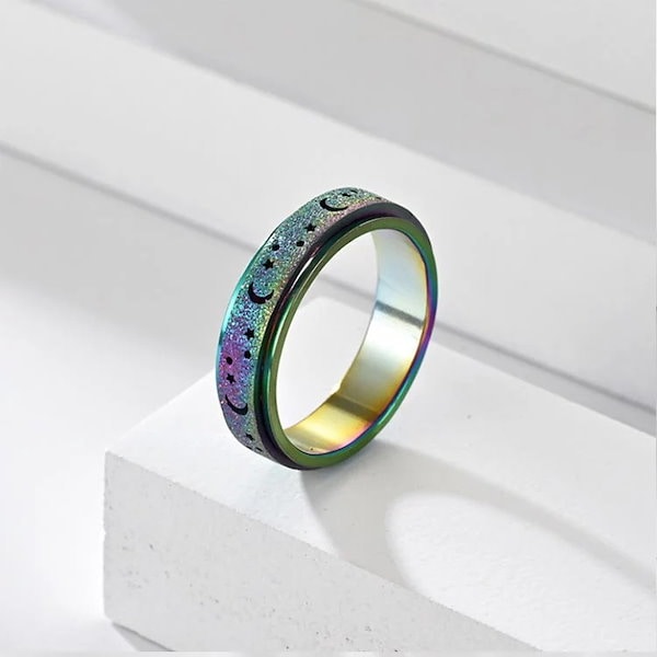 Qoo10] ストレス 解消 リング 5点セット フィ