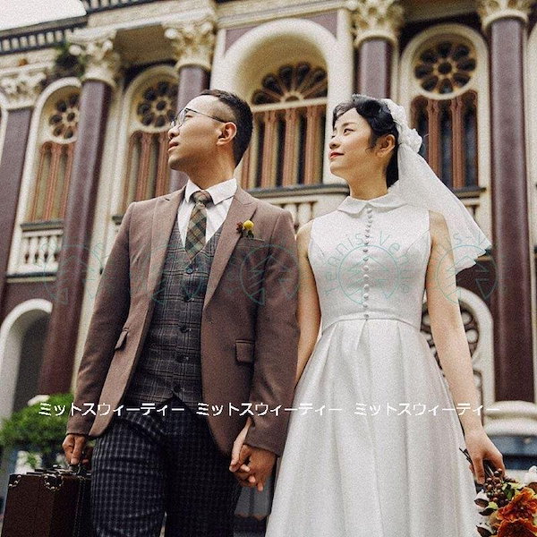 Qoo10] ウェディングドレス ロングドレス 結婚式