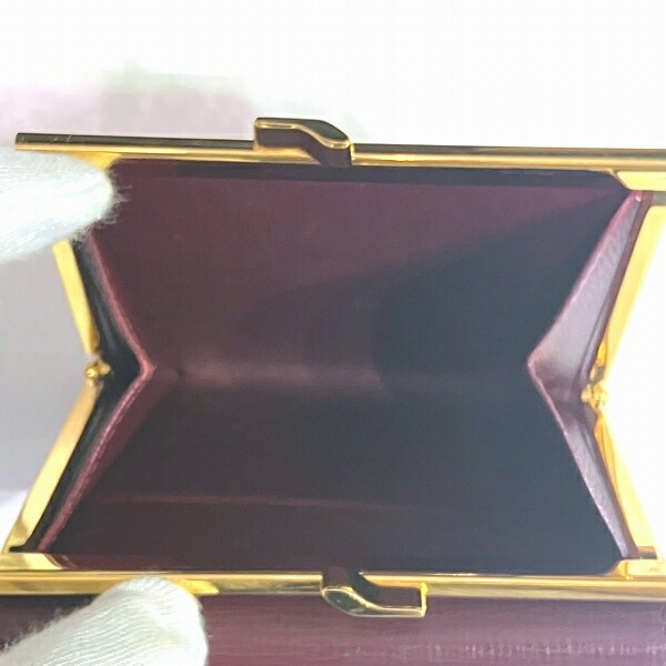 カルティエ マストライン ボルドー がま口 三つ折り財布 レディース カルティエ マストライン ボルドー がま口 三つ折り財布 レディース