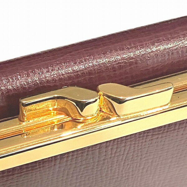 カルティエ マストライン ボルドー がま口 三つ折り財布 レディース カルティエ マストライン ボルドー がま口 三つ折り財布 レディース