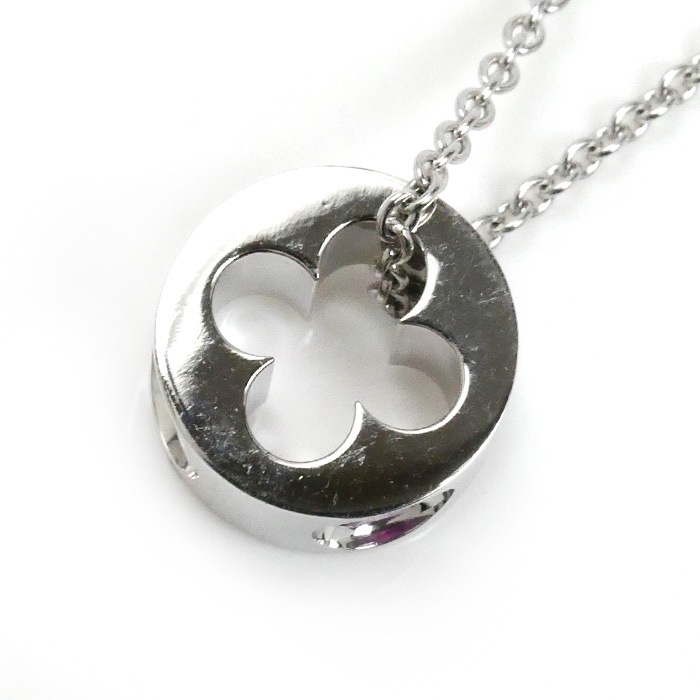 LOUIS VUITTON ルイ・ヴィトン K18WG ホワイトゴールド パンダンティフアンプラント ネックレス Q93167 001134 ピンクサファイア 6.5g 40cm レディース 中古 美 LOUIS VUITTON ルイ・ヴィトン K18WG ホワイトゴールド パンダンティフアンプラント ネックレス Q93167 001134 ピンクサファイア 6.5g 40cm レディース 中古 美