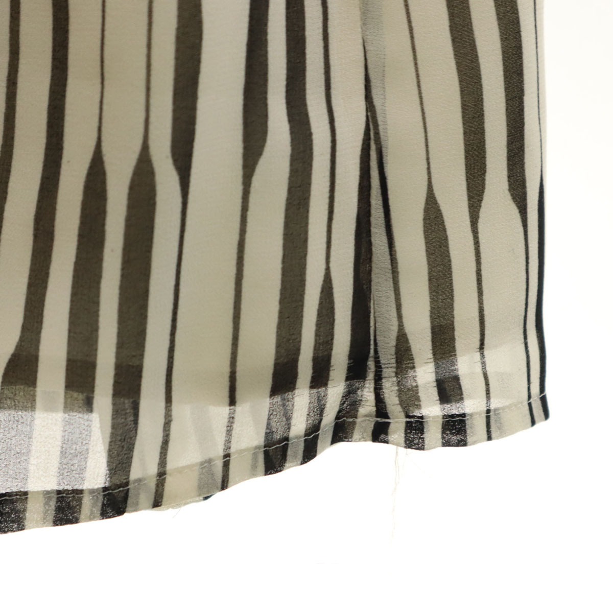 ノースリーブ ウエスト切り替え ロングワンピース P0 黒系 レディース 古着