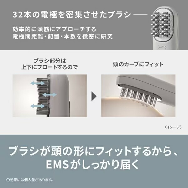 パナソニック【Panasonic】リフトケア美顔器 バイタリフト ブラシ グレージュ EH-SP60-H【頭筋と表情筋に2種類のEMS】 パナソニック【Panasonic】リフトケア美顔器 バイタリフト ブラシ グレージュ EH-SP60-H【頭筋と表情筋に2種類のEMS】
