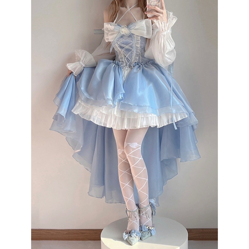 【本日限定】恋の神様の御用心 ロリータ ロリータ サスペンダー 女性 制服 可愛い プリンセスドレス ショートスカート 夏 コスチューム