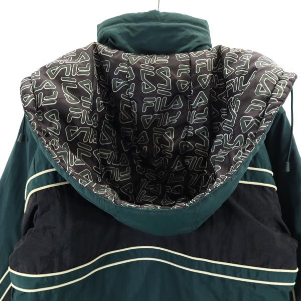 90s オールド ナイロン 中綿ジャケット S グリーン系 メンズ