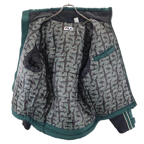 90s オールド ナイロン 中綿ジャケット S グリーン系 メンズ