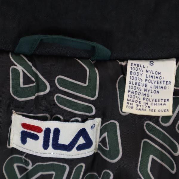 90s オールド ナイロン 中綿ジャケット S グリーン系 メンズ