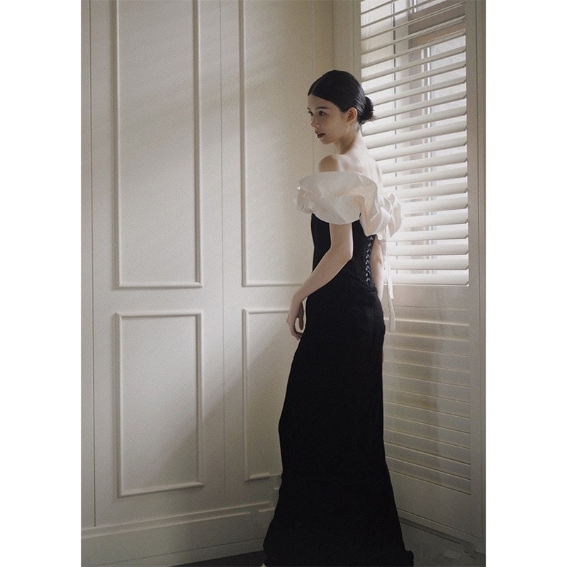 パーティードレス人気 2025 新作 ブラック 高級感 ウェディングドレス 花嫁ロングドレス 結婚式ワンピース 気質 結婚式 演奏会 発表会 卒業式 成人式 同窓会 ドレス韓国ファッション パーティードレス人気 2025 新作 ブラック 高級感 ウェディングドレス 花嫁ロングドレス 結婚式ワンピース 気質 結婚式 演奏会 発表会 卒業式 成人式 同窓会 ドレス韓国ファッション