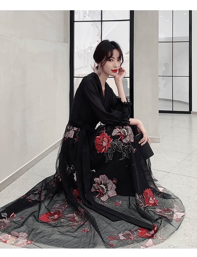 パーティードレス かっこいい 個性的 ロング 黒 袖あり 花柄 レース 大きいサイズ きれい 透け感 長袖 韓国 演奏会 ロングドレス フォーマル 結婚式 二次会 お呼ばれ ドレス Aライン ボタニカ パーティードレス かっこいい 個性的 ロング 黒 袖あり 花柄 レース 大きいサイズ きれい 透け感 長袖 韓国 演奏会 ロングドレス フォーマル 結婚式 二次会 お呼ばれ ドレス Aライン ボタニカ