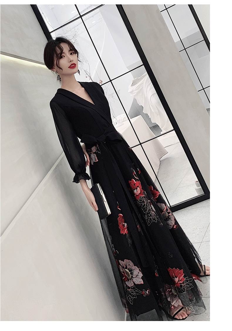 パーティードレス かっこいい 個性的 ロング 黒 袖あり 花柄 レース 大きいサイズ きれい 透け感 長袖 韓国 演奏会 ロングドレス フォーマル 結婚式 二次会 お呼ばれ ドレス Aライン ボタニカ パーティードレス かっこいい 個性的 ロング 黒 袖あり 花柄 レース 大きいサイズ きれい 透け感 長袖 韓国 演奏会 ロングドレス フォーマル 結婚式 二次会 お呼ばれ ドレス Aライン ボタニカ