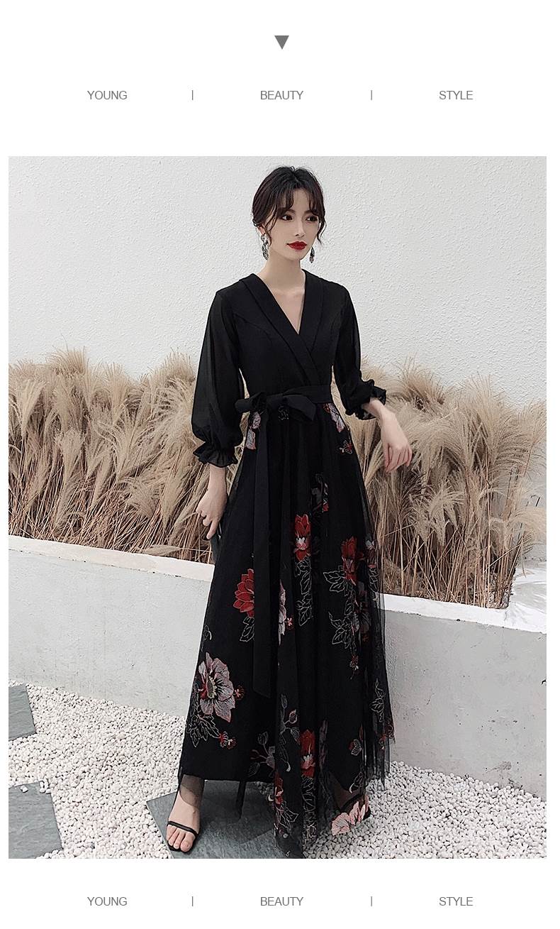パーティードレス かっこいい 個性的 ロング 黒 袖あり 花柄 レース 大きいサイズ きれい 透け感 長袖 韓国 演奏会 ロングドレス フォーマル 結婚式 二次会 お呼ばれ ドレス Aライン ボタニカ パーティードレス かっこいい 個性的 ロング 黒 袖あり 花柄 レース 大きいサイズ きれい 透け感 長袖 韓国 演奏会 ロングドレス フォーマル 結婚式 二次会 お呼ばれ ドレス Aライン ボタニカ