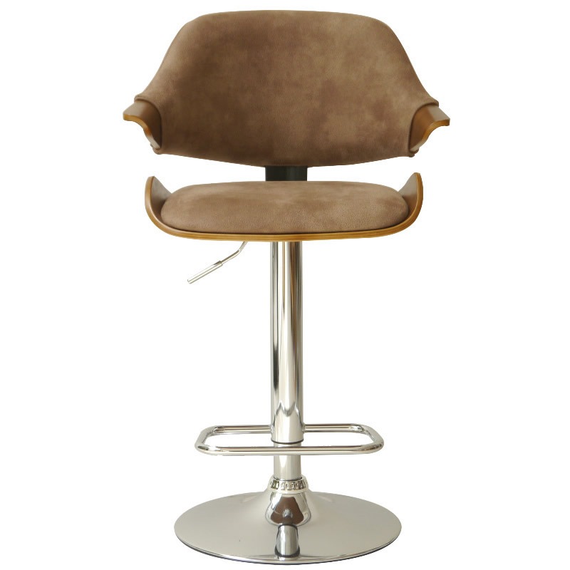 カウンターチェア ハイチェア レザー レトロ ヴィンテージ おしゃれ 椅子 チェア いす イス バーチェア スタンドチェア 座面高さ90-112cm クロムメッキ