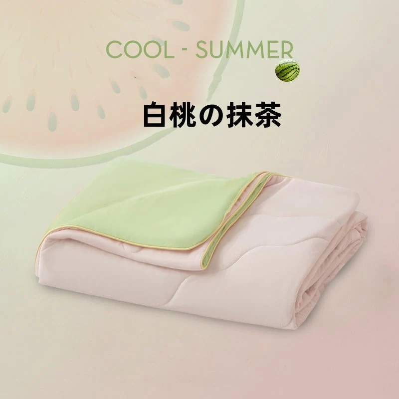 すいかゼリーの夏布団 布団 肌掛け布団 冷感 キルトケット 肌布団 涼感 夏掛け布団 肌掛け布団 洗える ウォッシャブル クール 布団セット シングル セミダブル ダブル ケット 夏 接触冷感