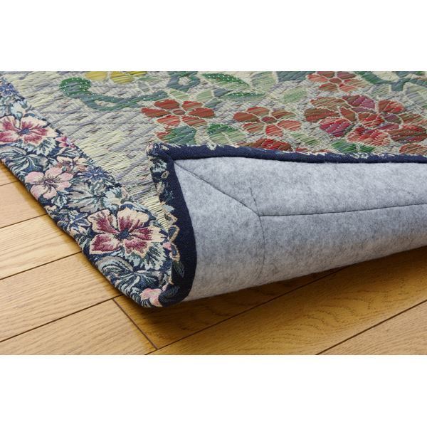 い草ラグカーペット 『DxロザンヌNF』 約191x191cm（裏：不織布）