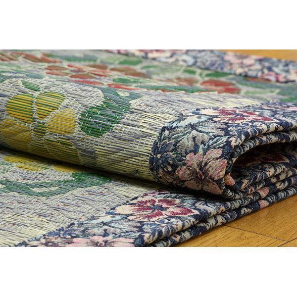 い草ラグカーペット 『DxロザンヌNF』 約191x191cm（裏：不織布）