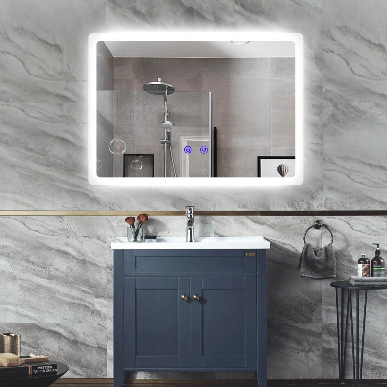 (源流大工場製造)デックストップ除霧タッチledライト付浴室鏡灯付化粧化粧ミラ人気防爆ワンキー三色ledライト付浴室鏡 (源流大工場製造)デックストップ除霧タッチledライト付浴室鏡灯付化粧化粧ミラ人気防爆ワンキー三色ledライト付浴室鏡