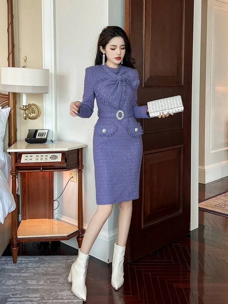 【JY.上品】 春冬 蝶結び飾り ラシャー ショートワンピース 通勤 パーティードレス キャバ 着痩せ 大人 同窓会 披露宴 卒業式 結婚式 演奏会 ウェディング 二次会 発表会 【JY.上品】 春冬 蝶結び飾り ラシャー ショートワンピース 通勤 パーティードレス キャバ 着痩せ 大人 同窓会 披露宴 卒業式 結婚式 演奏会 ウェディング 二次会 発表会