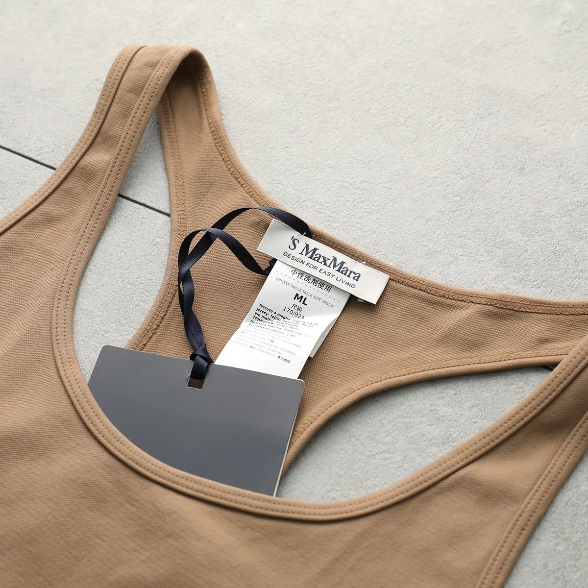 S MAX MARA エス マックスマーラ タンクトップ FORTUNA レディース ノースリーブ ロゴ スポーツウェア トレーニングウェア ストレッチ カラー