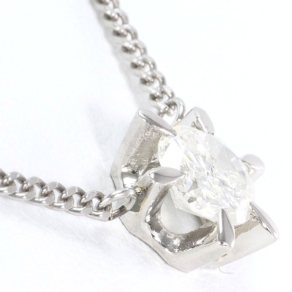 PT900 プラチナ PT850 ネックレス ダイヤ 0.75 鑑定書 ジュエリー 中古 PT900 プラチナ PT850 ネックレス ダイヤ 0.75 鑑定書 ジュエリー 中古