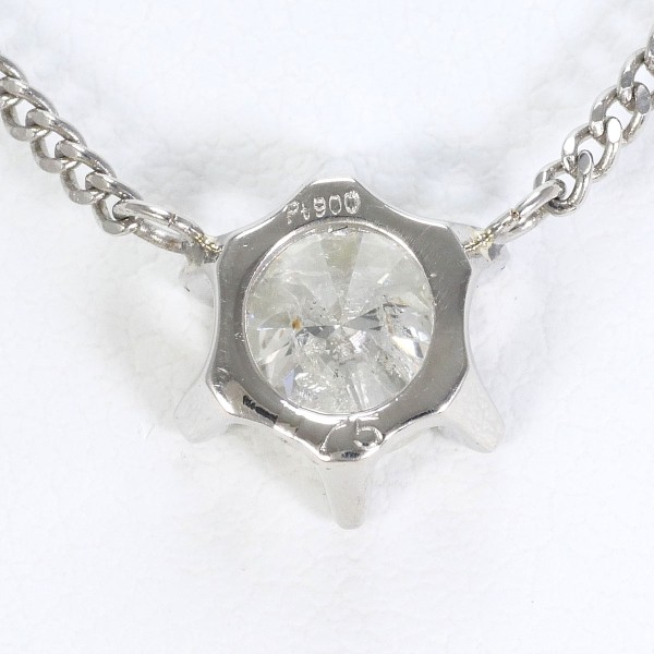 PT900 プラチナ PT850 ネックレス ダイヤ 0.75 鑑定書 ジュエリー 中古 PT900 プラチナ PT850 ネックレス ダイヤ 0.75 鑑定書 ジュエリー 中古
