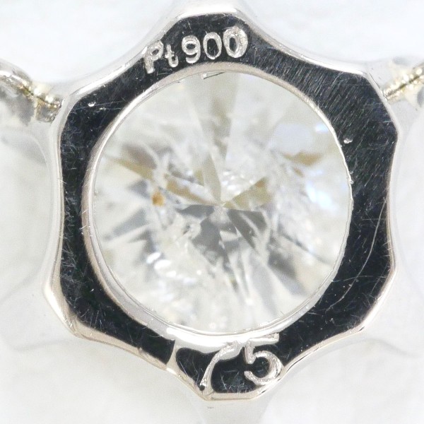 PT900 プラチナ PT850 ネックレス ダイヤ 0.75 鑑定書 ジュエリー 中古 PT900 プラチナ PT850 ネックレス ダイヤ 0.75 鑑定書 ジュエリー 中古