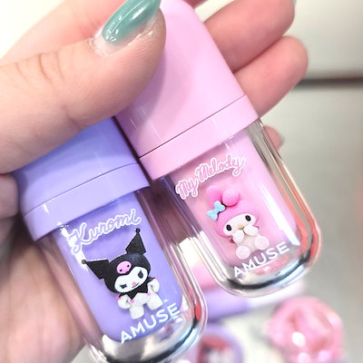マイメロディ　AMUSE　コラボ　リップ　ティント　クッションファンデ　リフィル マイメロディ&クロミとAMUSEのコラボが発売決定💜 | 韓国