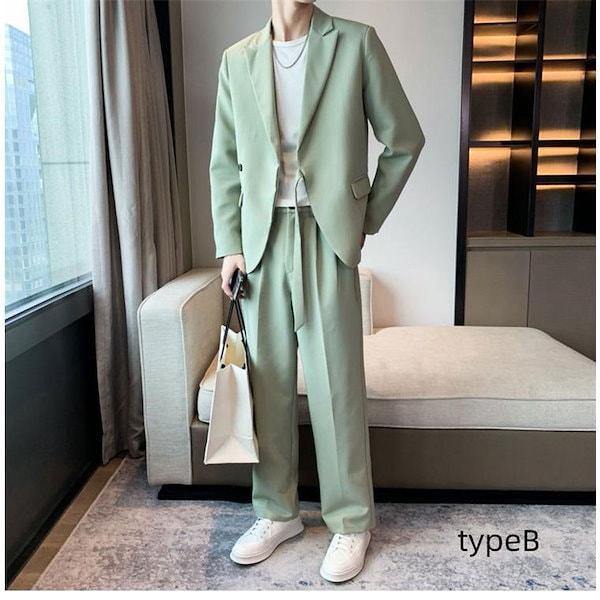 Qoo10] セットアップ メンズ カジュアルスーツ