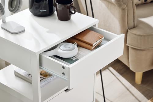 ナイトテーブル ベッド横 ベッドサイドテーブル おしゃれ サイドテーブル 引き出し付き 幅45×奥行き38×高さ55cm 北欧 電話台 サイドチェスト ベッドテーブル ベッドサイド 収納(FRG258 ナイトテーブル ベッド横 ベッドサイドテーブル おしゃれ サイドテーブル 引き出し付き 幅45×奥行き38×高さ55cm 北欧 電話台 サイドチェスト ベッドテーブル ベッドサイド 収納(FRG258