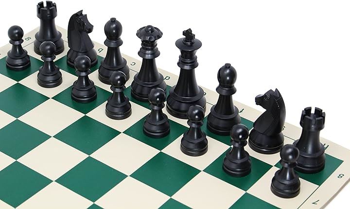 ChessJapan チェスセット ジャーマントーナメント 44cm ヘビー( グリーン, ブラック, ホワイト, 44cm ヘビー) ChessJapan チェスセット ジャーマントーナメント 44cm ヘビー( グリーン, ブラック, ホワイト, 44cm ヘビー)